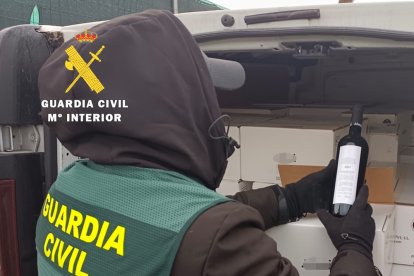 Recuperan parte de las botellas de Ribera del Duero