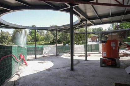 Obras del cementerio de Las Contiendas