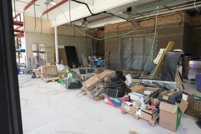 Obras del cementerio de Las Contiendas