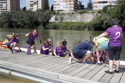 La carrera amistosa entre las Vallkirias contra los Celtas Cortos en Valladolid