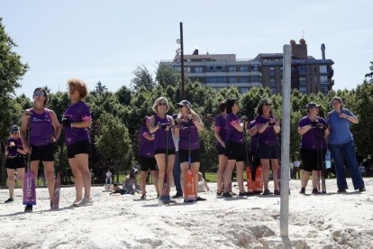 La carrera amistosa entre las Vallkirias contra los Celtas Cortos en Valladolid