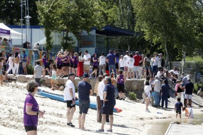 La carrera amistosa entre las Vallkirias contra los Celtas Cortos en Valladolid