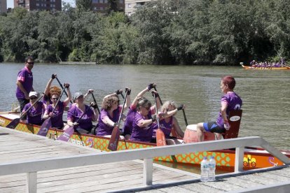 La carrera amistosa entre las Vallkirias contra los Celtas Cortos en Valladolid