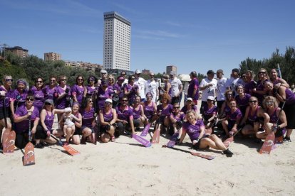 La carrera amistosa entre las Vallkirias contra los Celtas Cortos en Valladolid