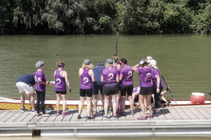 La carrera amistosa entre las Vallkirias contra los Celtas Cortos en Valladolid