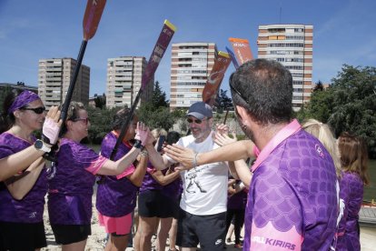 La carrera amistosa entre las Vallkirias contra los Celtas Cortos en Valladolid