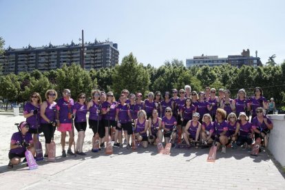 La carrera amistosa entre las Vallkirias contra los Celtas Cortos en Valladolid