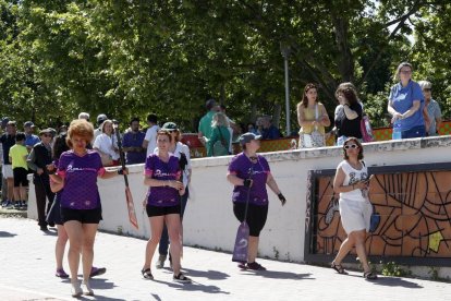 La carrera amistosa entre las Vallkirias contra los Celtas Cortos en Valladolid