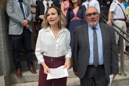 Concentración de jueces y fiscales en León