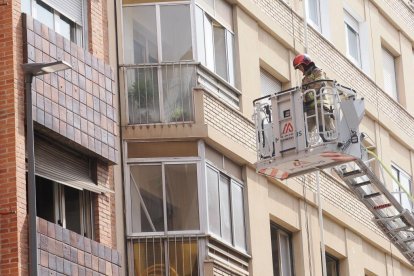Incendio en la calle Nicolás Salmerón
