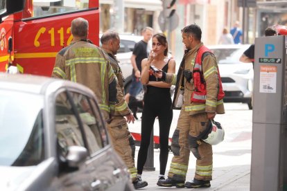 Incendio en la calle Nicolás Salmerón