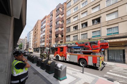 Incendio en la calle Nicolás Salmerón