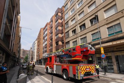 Incendio en la calle Nicolás Salmerón
