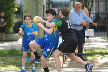 Día del Balonmano en la calle en la Acera de Recoletos.