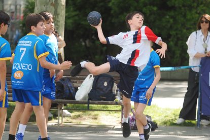 Día del Balonmano en la calle en la Acera de Recoletos.