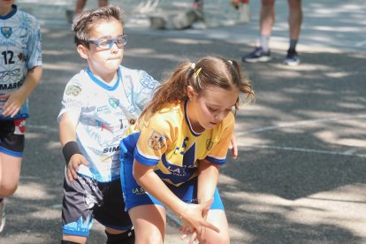 Día del Balonmano en la calle en la Acera de Recoletos.