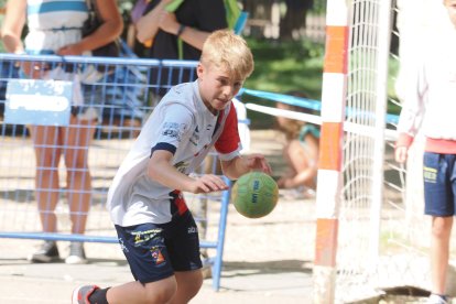 Día del Balonmano en la calle en la Acera de Recoletos.
