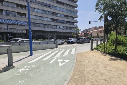 Carril bici del paseo Isabel la Católica