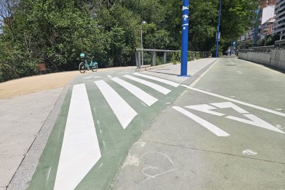 Carril bici del paseo Isabel la Católica