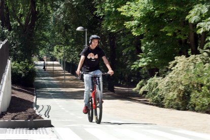 Inauguración del nuevo carril bici del paseo Isabel la Católica.
