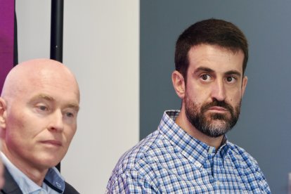 David Barrio junto a Mike Hansen en la presentación del CBC Valladolid.