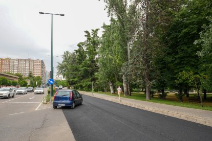 Los coches circulan ya por los dos carriles del Paseo de Isabel la Católica en sentido Zorrilla.
