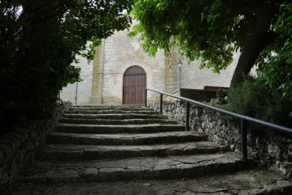 Subida a la iglesia de Santa Cecilia.