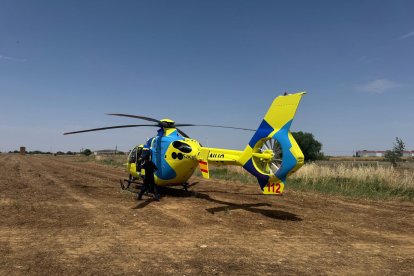 Helicóptero de Sacyl.