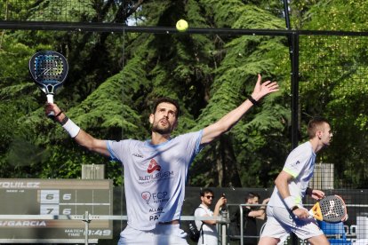 Anton Sans y Marc Quilez contra Arnau Ayats y Pablo García en la fase previa del Valladolid Premier Pádel P2.