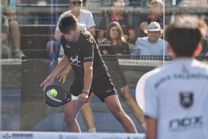 Arturo Coello en su debut en el Valladolid Premier Pádel 2025.