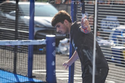 Arturo Coello en su debut en el Valladolid Premier Pádel 2025.