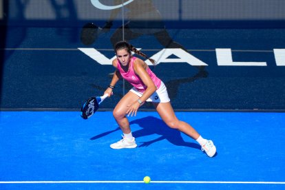 Bea Caldera en cuartos de final del Valladolid Premier Pádel P2.