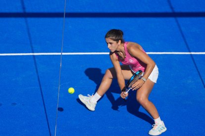 Bea Caldera en cuartos de final del Valladolid Premier Pádel P2.