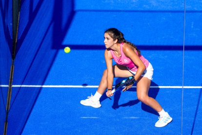 Bea Caldera en cuartos de final del Valladolid Premier Pádel P2.