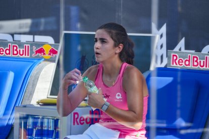 Bea Caldera en cuartos de final del Valladolid Premier Pádel P2.