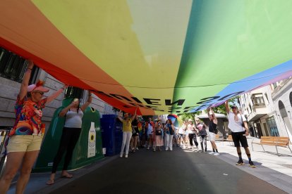 manifestación por el Día del Orgullo LGBTI en Valladolid.