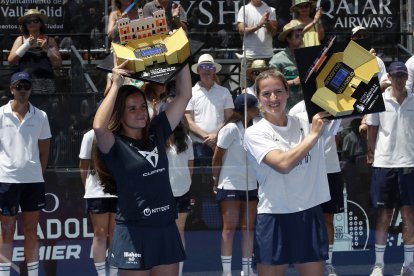Finales del Valladolid Premier Pádel P2 en la Plaza Mayor.