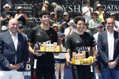 Finales del Valladolid Premier Pádel P2 en la Plaza Mayor.