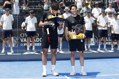 Finales del Valladolid Premier Pádel P2 en la Plaza Mayor.
