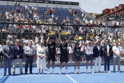 Finales del Valladolid Premier Pádel P2 en la Plaza Mayor.