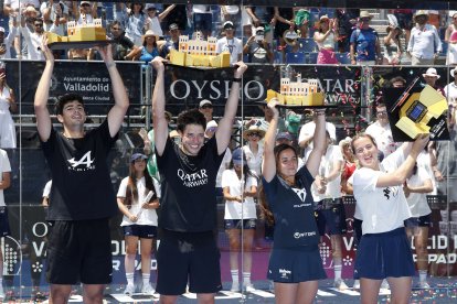 Finales del Valladolid Premier Pádel P2 en la Plaza Mayor.