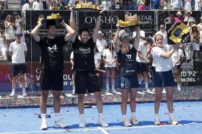 Finales del Valladolid Premier Pádel P2 en la Plaza Mayor.