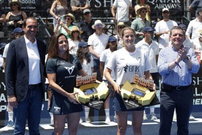 Finales del Valladolid Premier Pádel P2 en la Plaza Mayor.