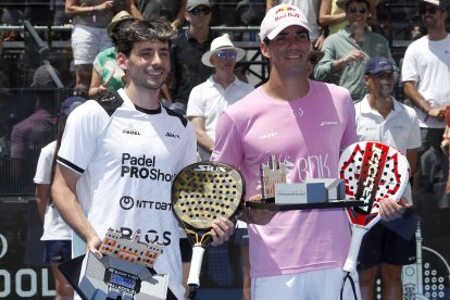 Finales del Valladolid Premier Pádel P2 en la Plaza Mayor.