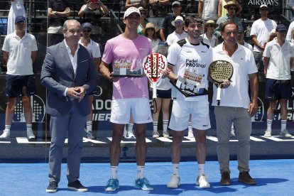 Finales del Valladolid Premier Pádel P2 en la Plaza Mayor.
