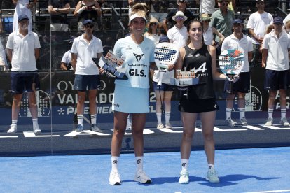 Finales del Valladolid Premier Pádel P2 en la Plaza Mayor.