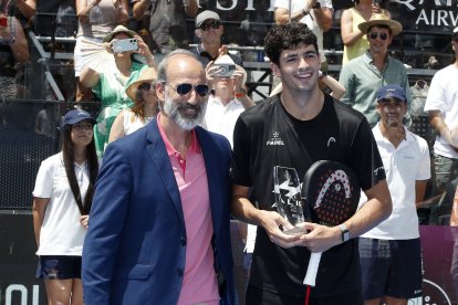 Finales del Valladolid Premier Pádel P2 en la Plaza Mayor.