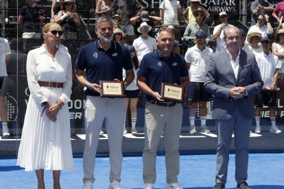 Finales del Valladolid Premier Pádel P2 en la Plaza Mayor.