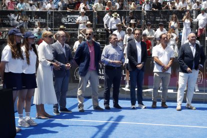 Finales del Valladolid Premier Pádel P2 en la Plaza Mayor.
