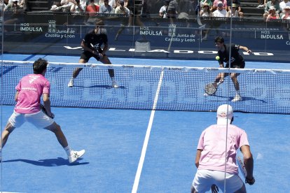 Finales del Valladolid Premier Pádel P2 en la Plaza Mayor.